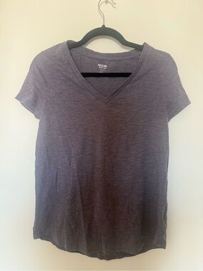 Mossimo Supply Co. Heather Purple V-Neck T-Shirt Size Small
